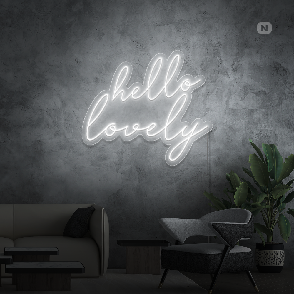 Neonskilt Hello Lovely