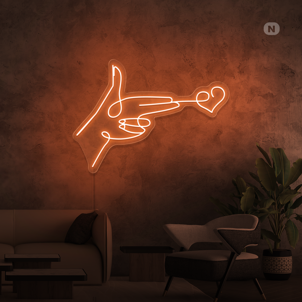 Neonskilt Lovestarget