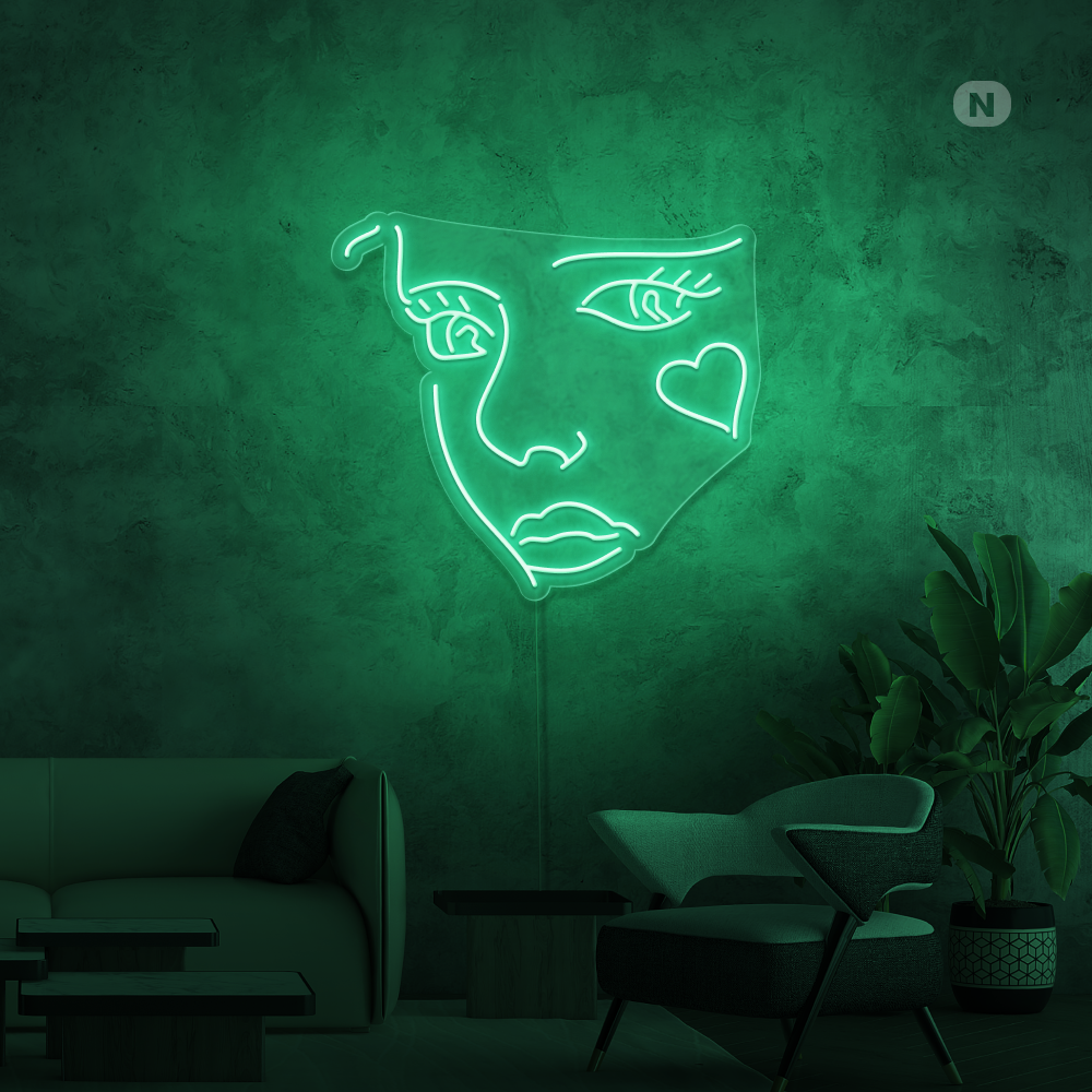 Neonskilt Joker Face
