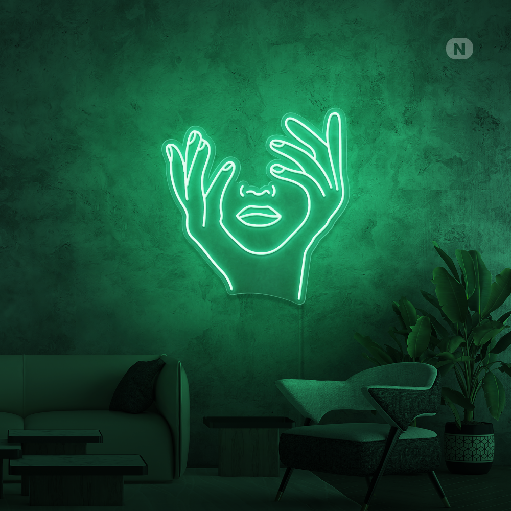 Neonskilt Kunstnerisk ansigt