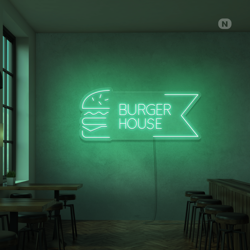 Neonskilt Burger House