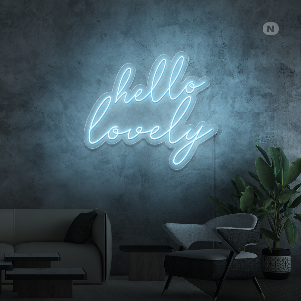 Neonskilt Hello Lovely