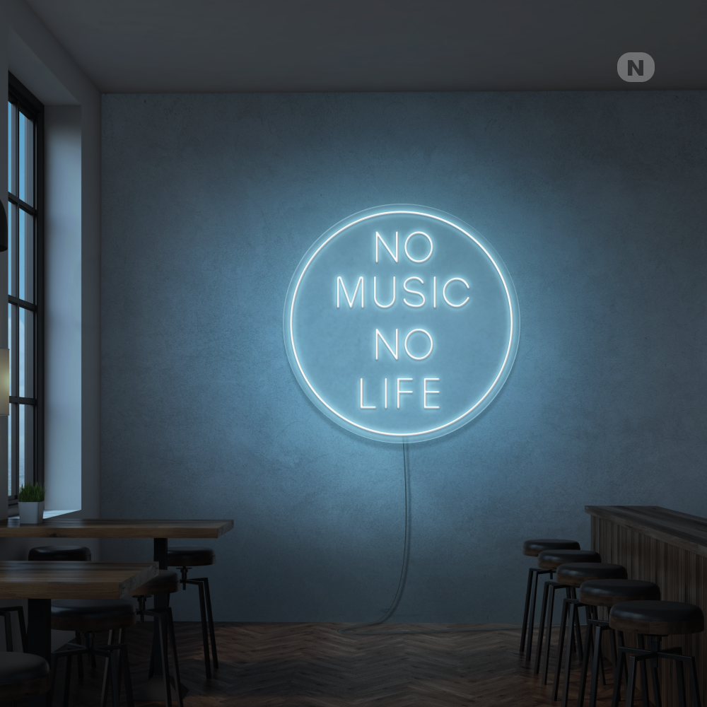 Neonskilt Musik