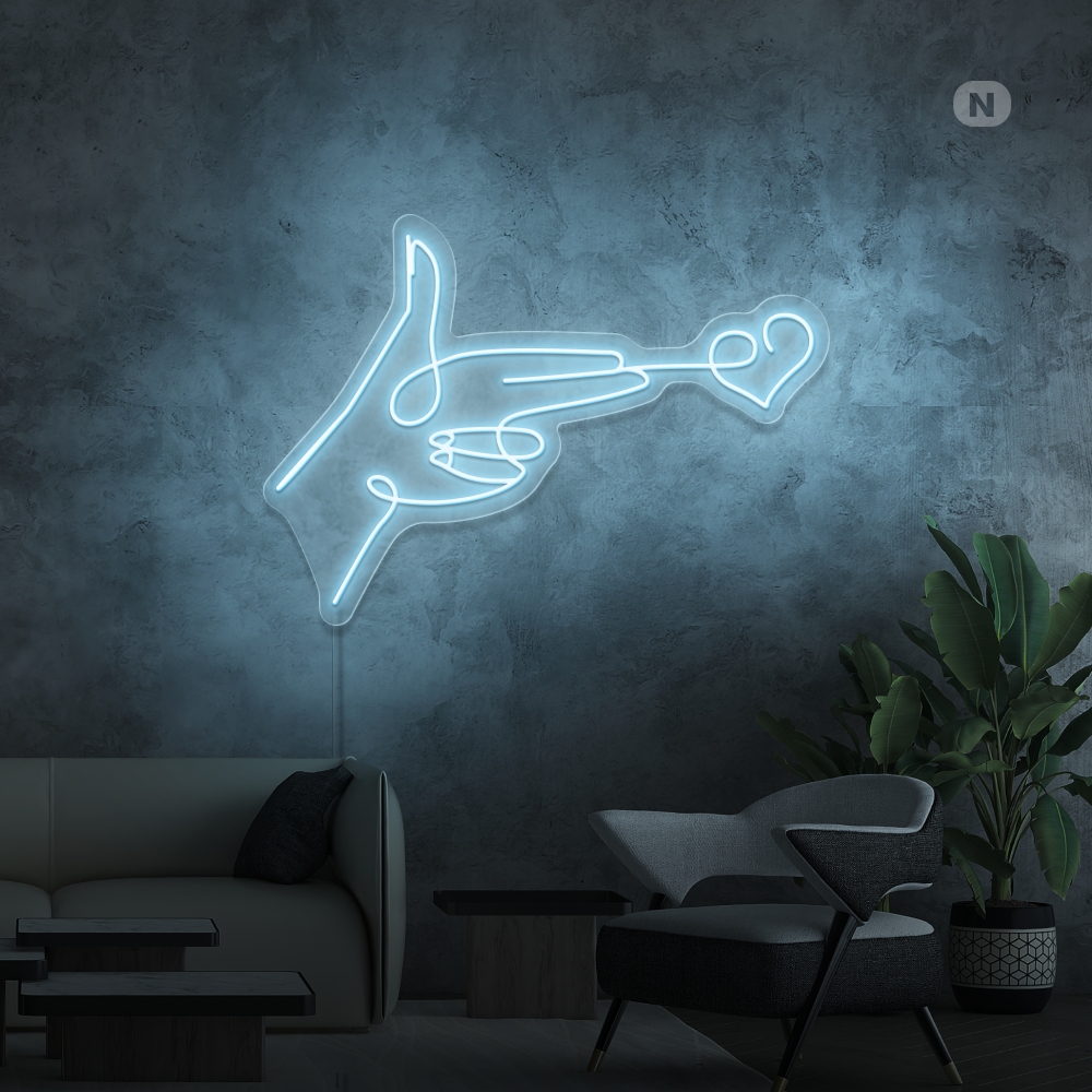 Neonskilt Lovestarget