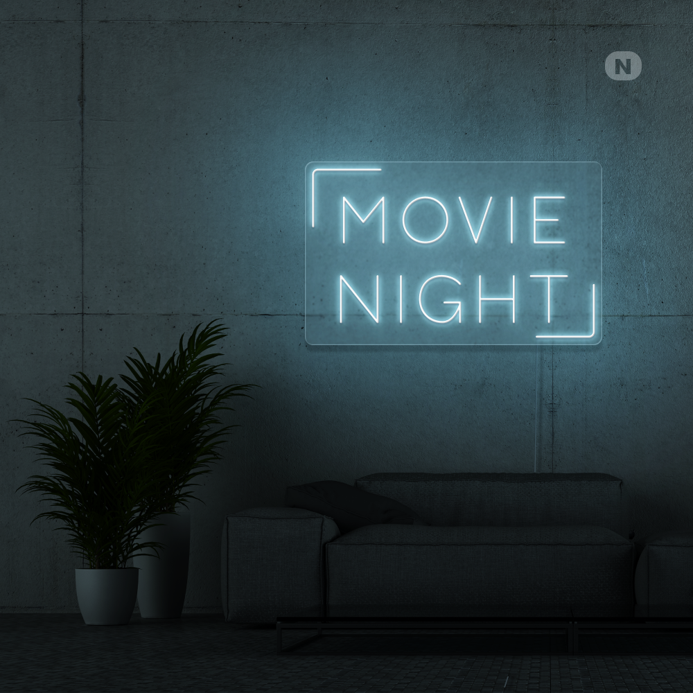 Neonskilt Movie Night