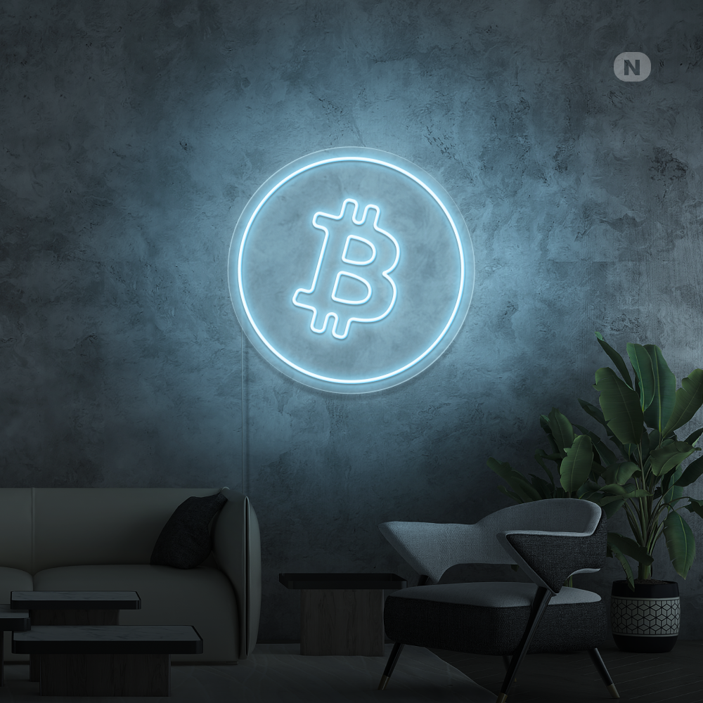 Neonskilt Bitcoin