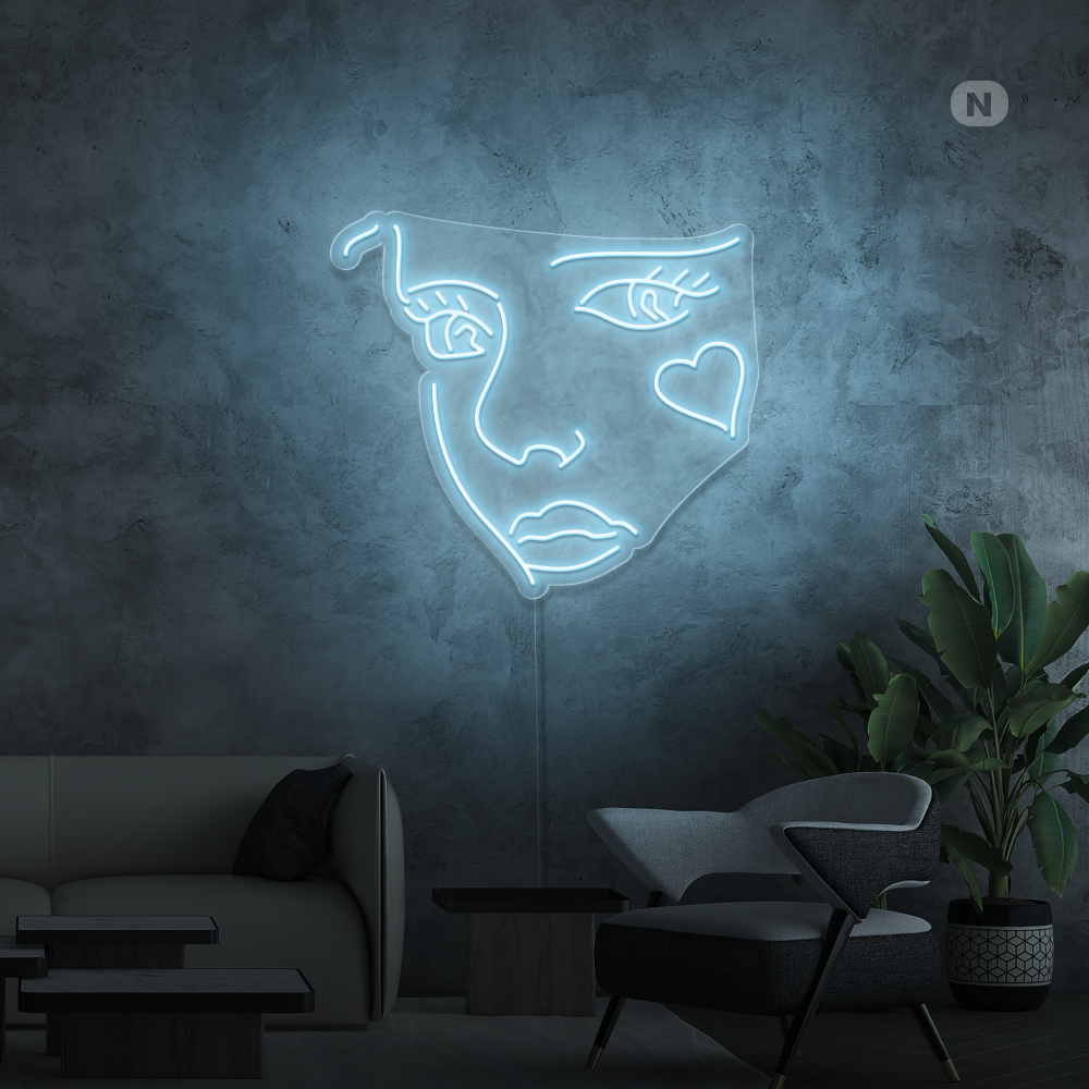 Neonskilt Joker Face