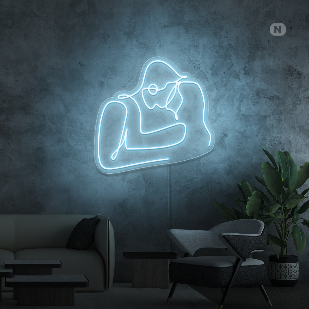 Neonskilt Kærestepar