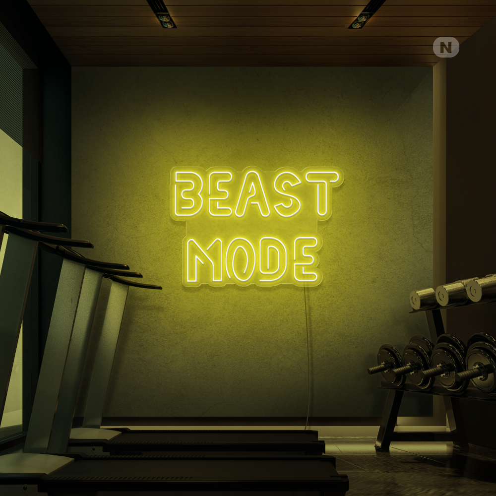Neonskilt Beast Mode