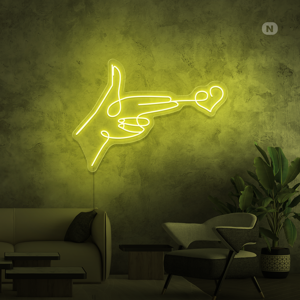 Neonskilt Lovestarget