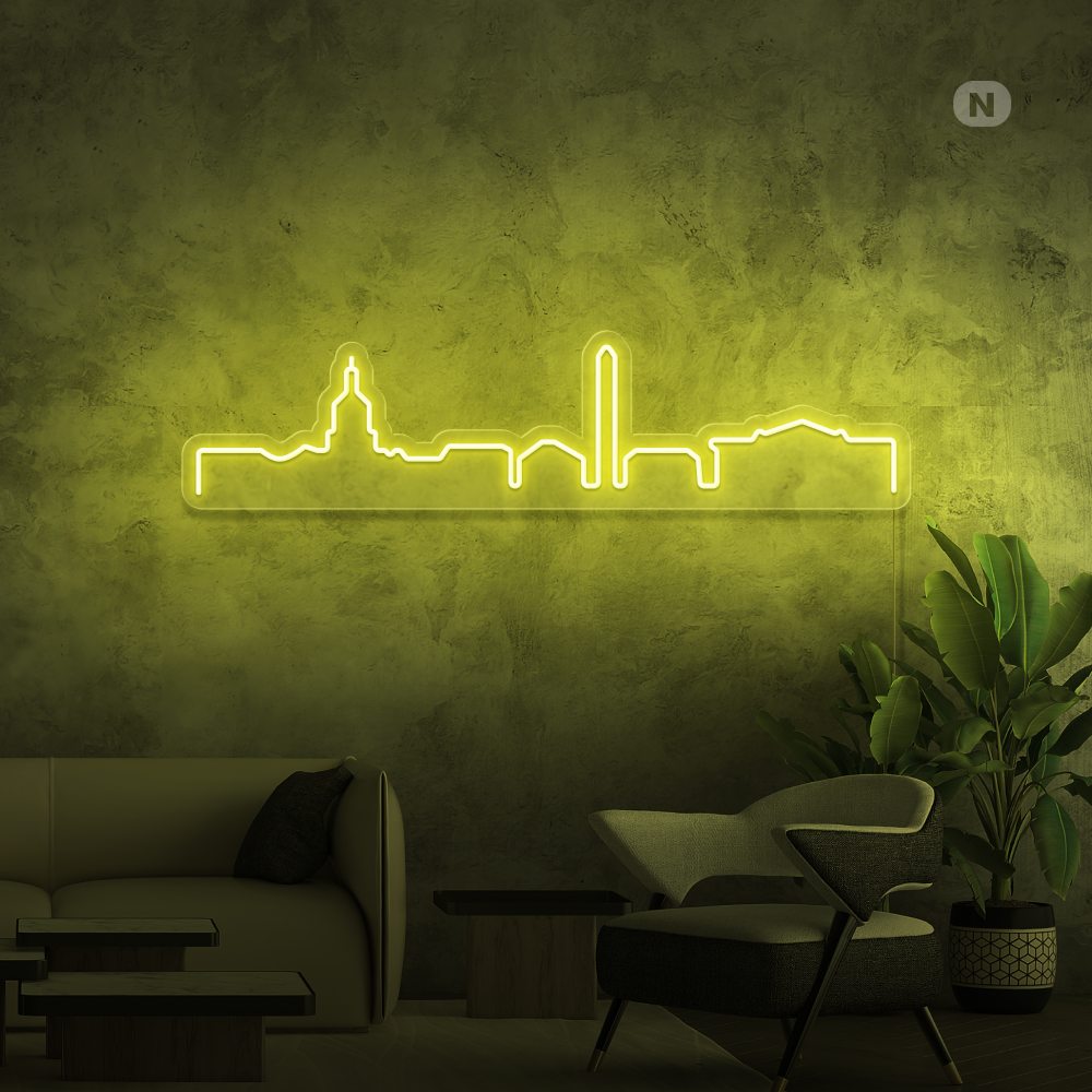 Neonskilt Skyline