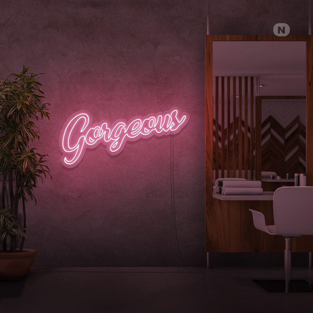 Neonskilt Gorgeous