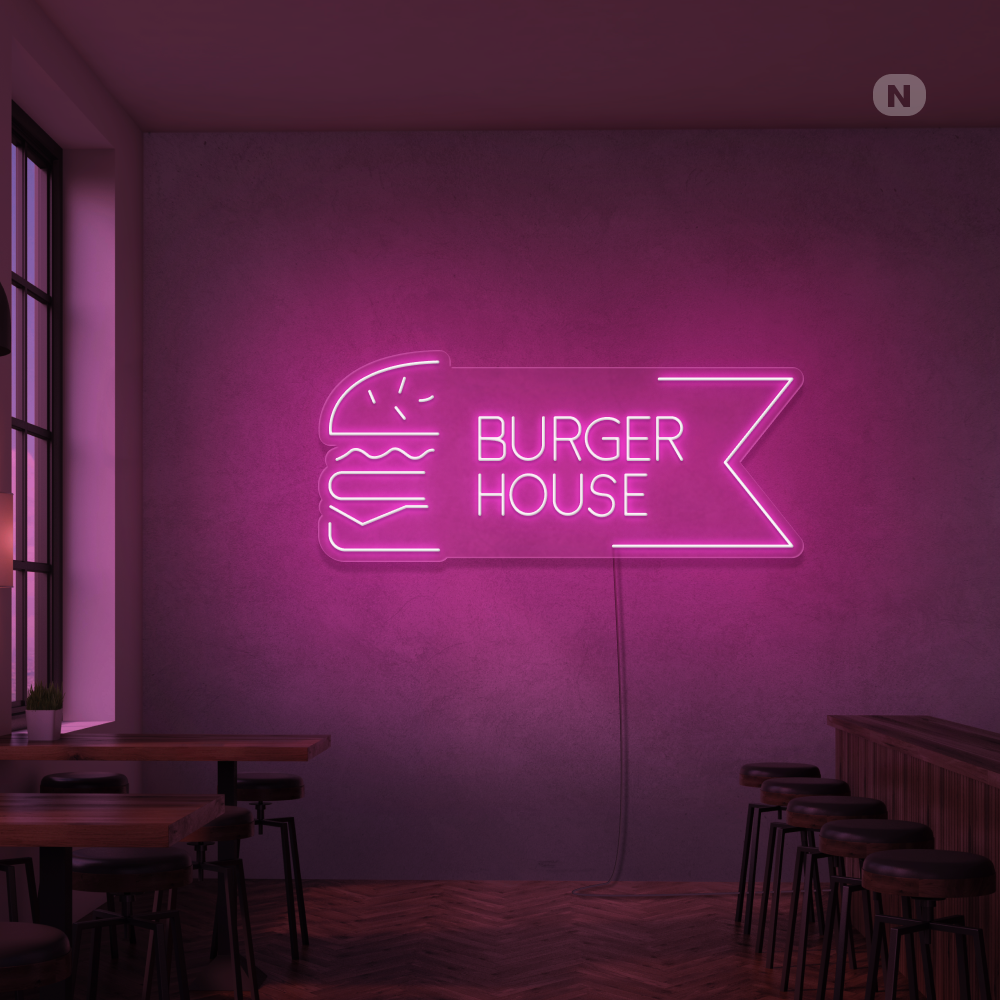 Neonskilt Burger House