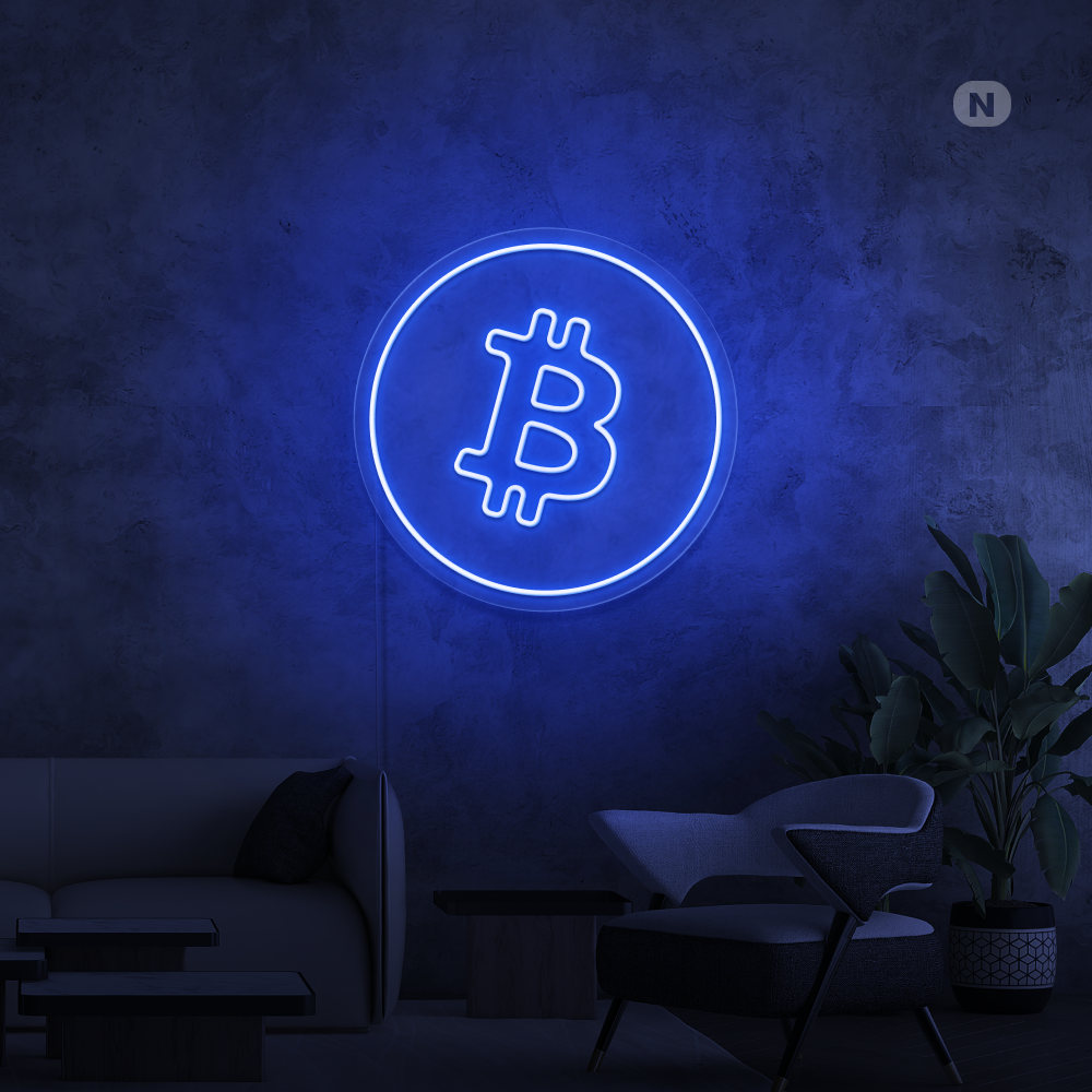Neonskilt Bitcoin