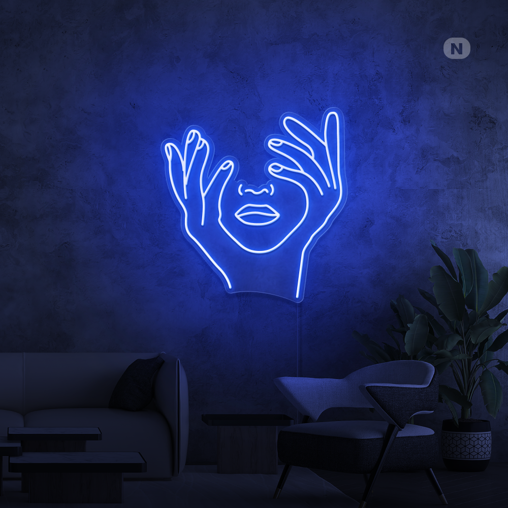 Neonskilt Kunstnerisk ansigt