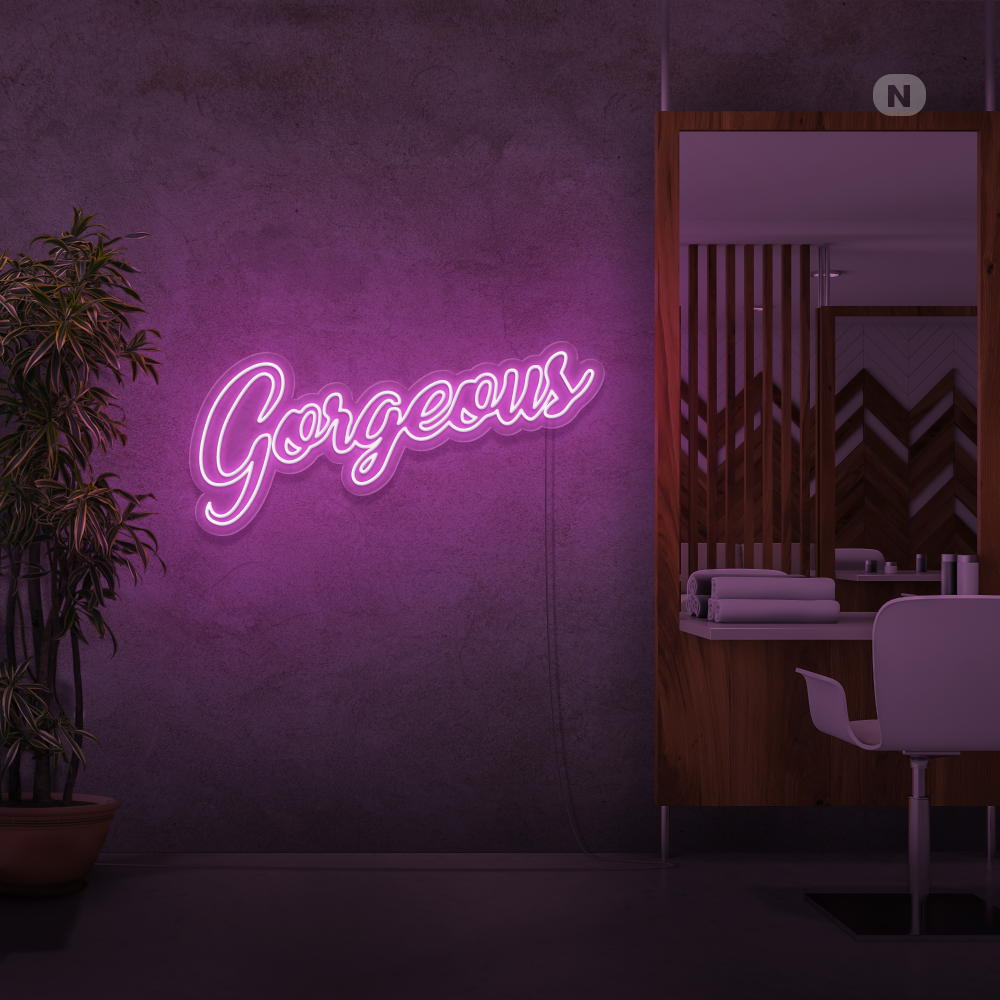 Neonskilt Gorgeous