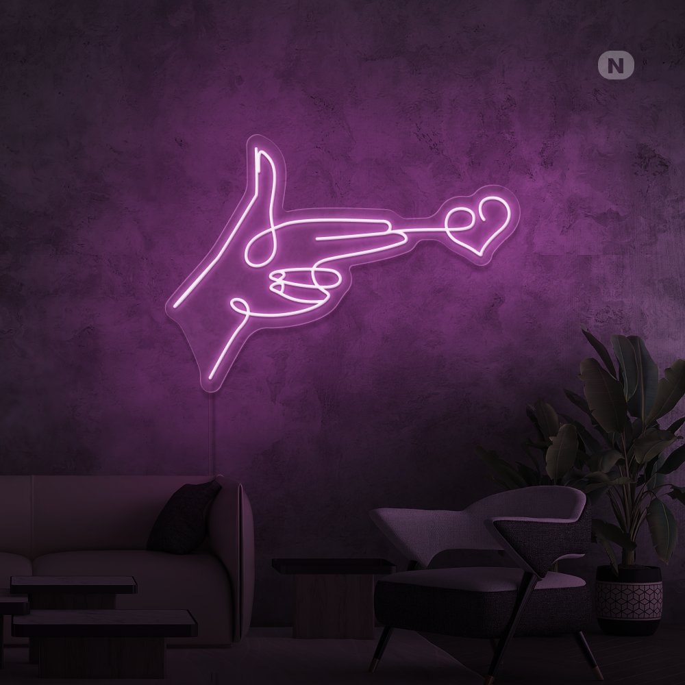 Neonskilt Lovestarget