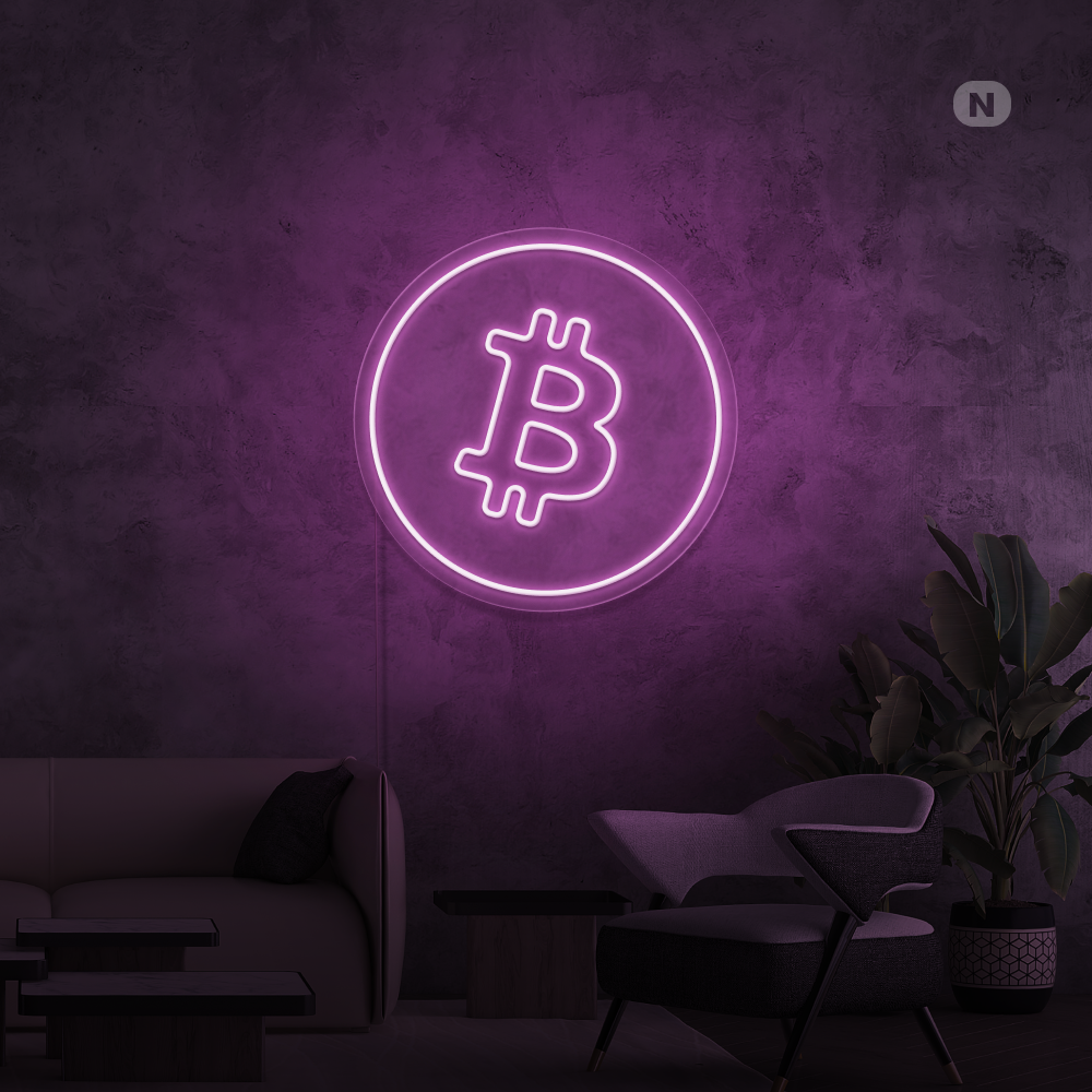 Neonskilt Bitcoin