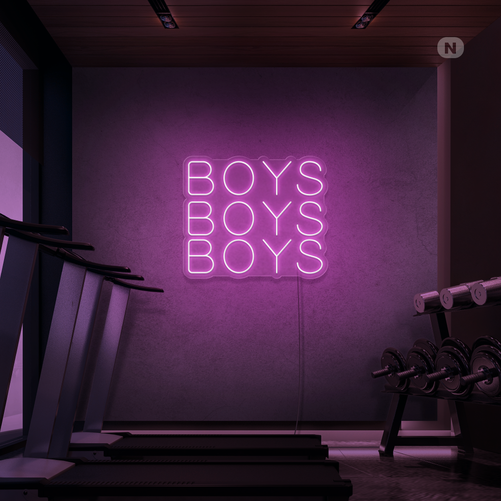 Neonskilt Boys Boys Boys