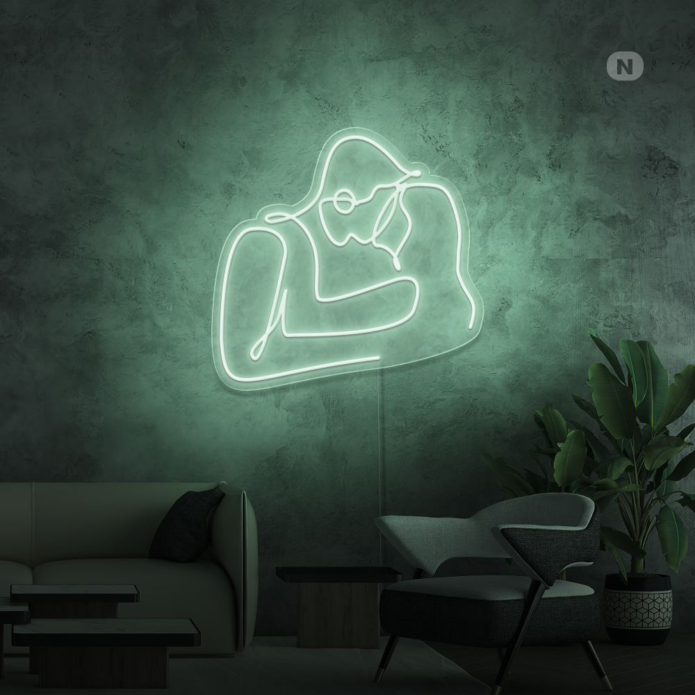 Neonskilt Kærestepar