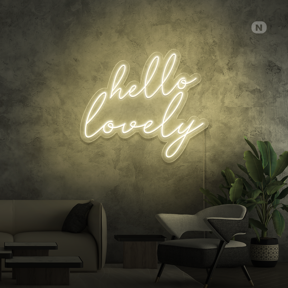 Neonskilt Hello Lovely