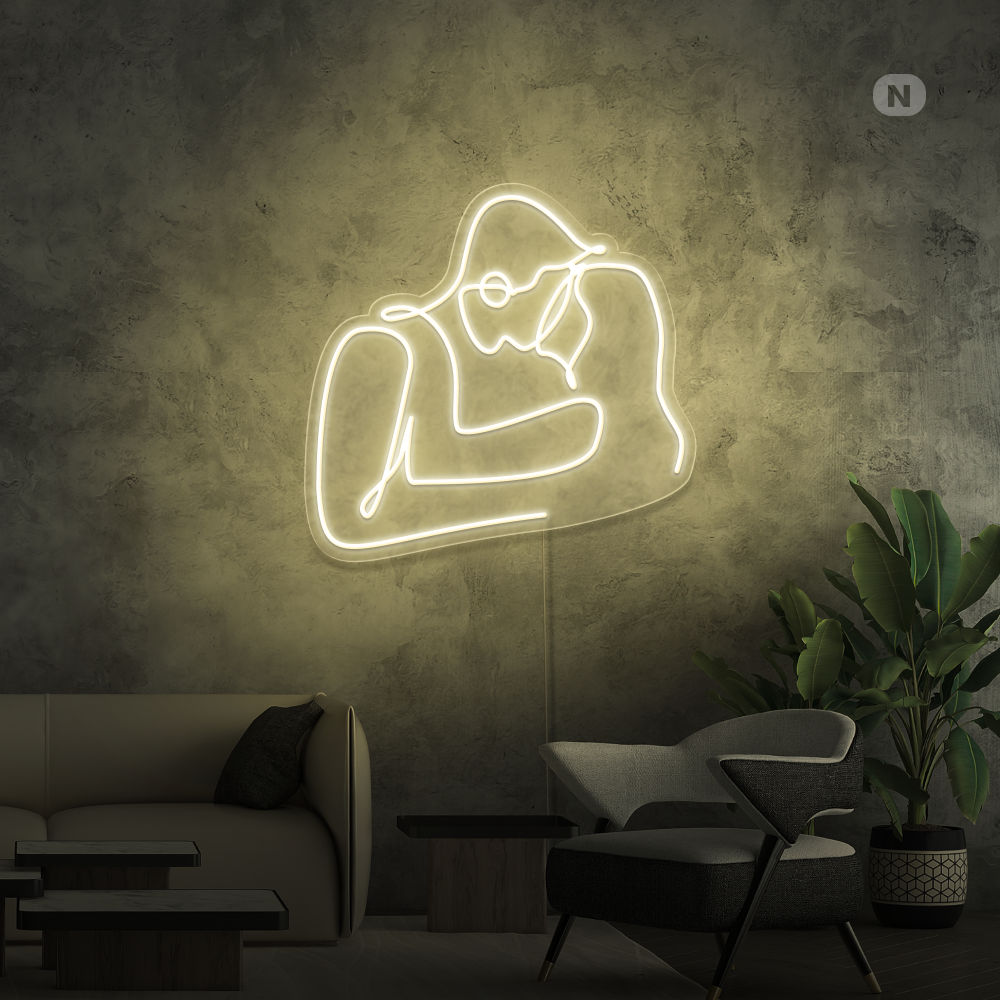 Neonskilt Kærestepar