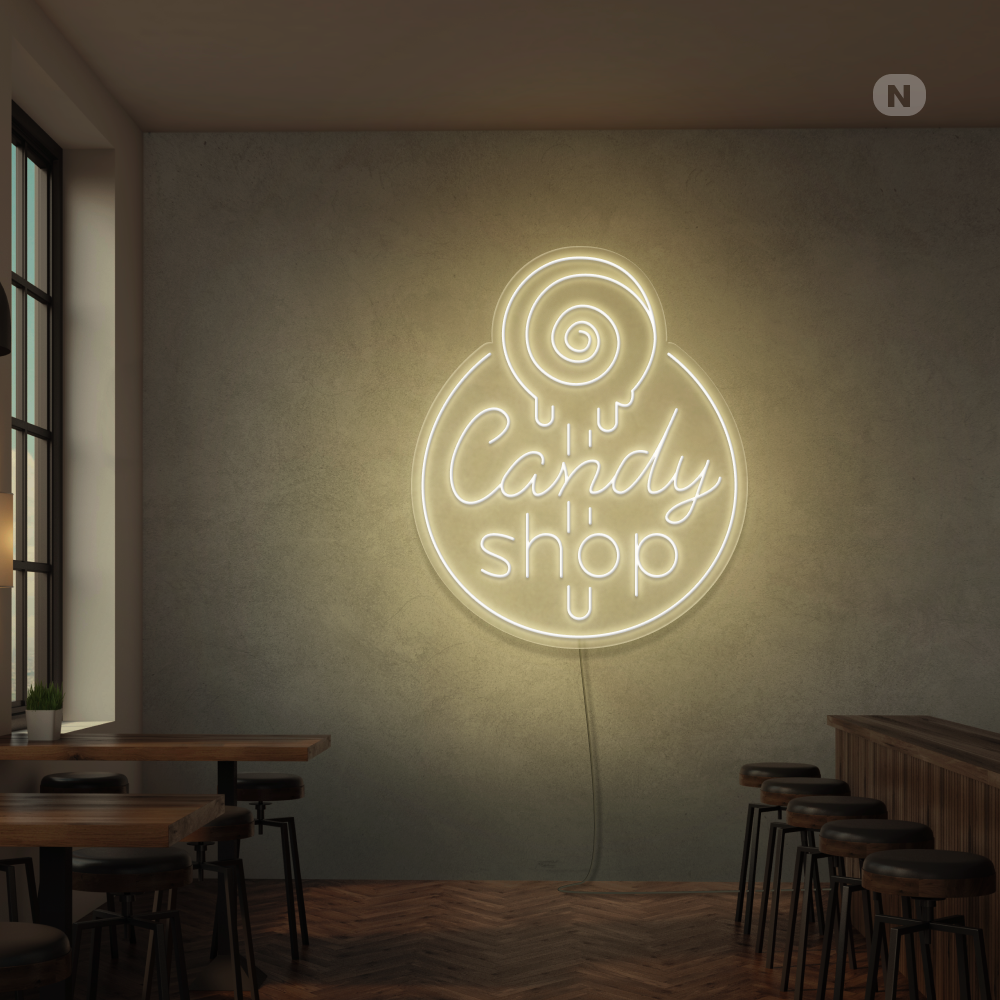 Neonskilt Candy Shop