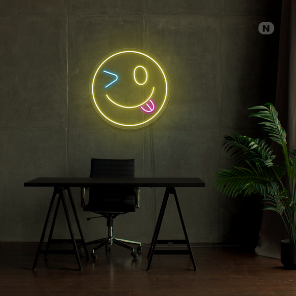 Neonskilt Smiley