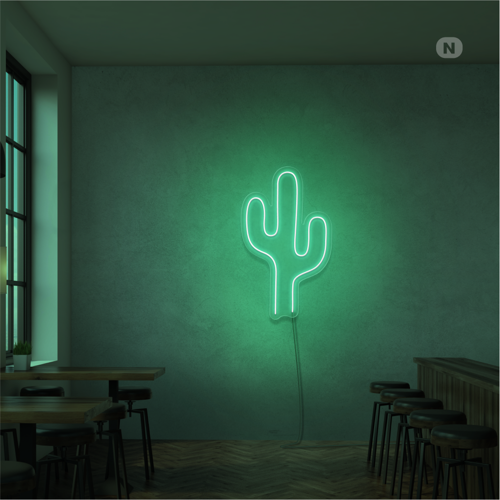Neonskilt Kaktus