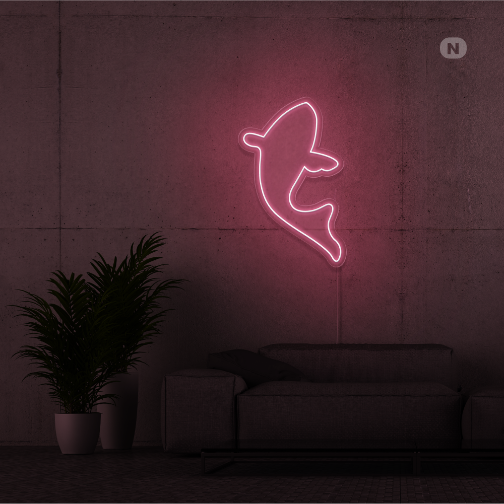 Neonskilt Fisk