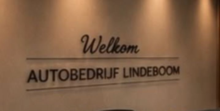 Metaal Sign - Binnen - Zwart Metaal - 2cm dikte - 1.4 meter breed - Lindeboom