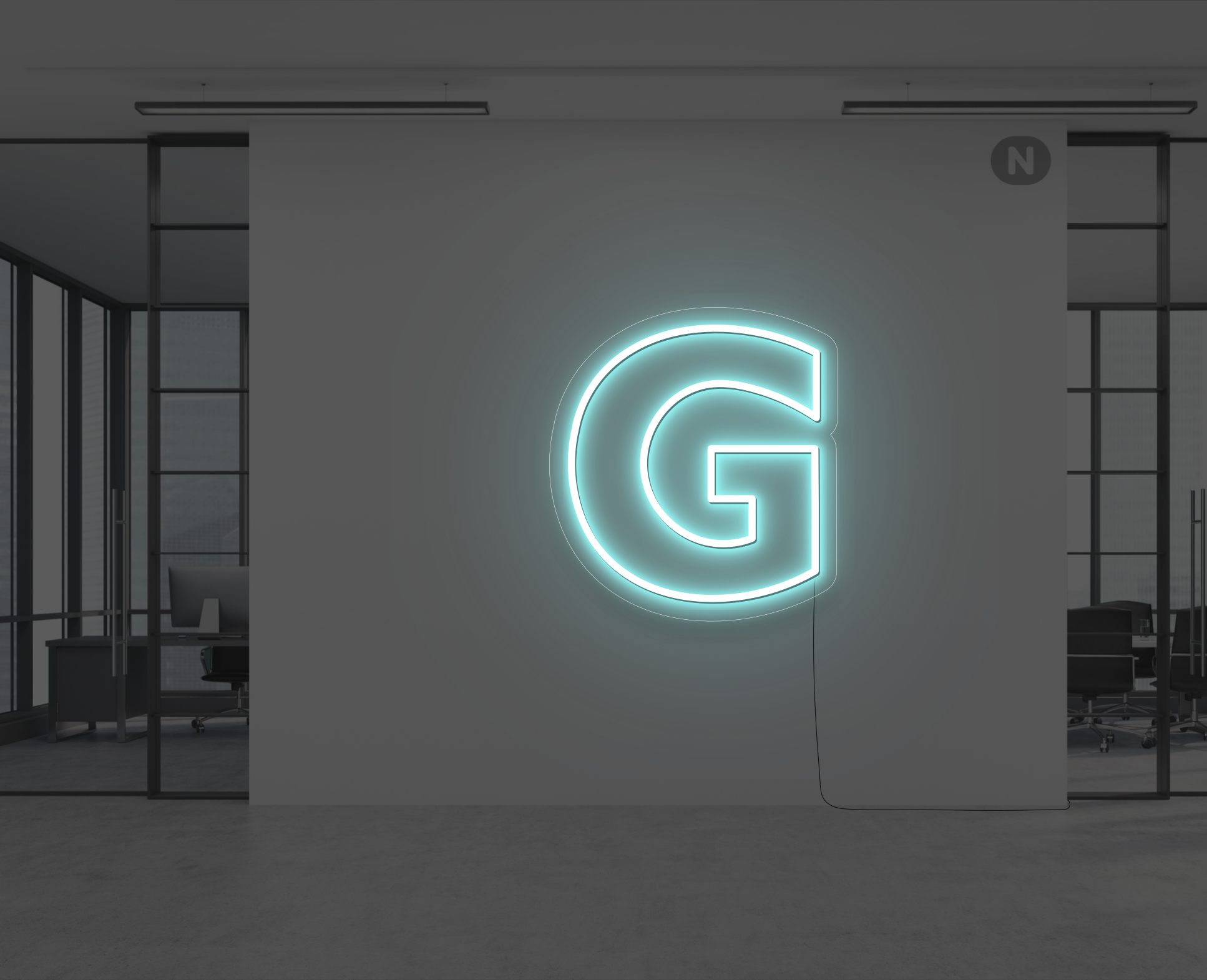 neon-bogstav-g-isbla