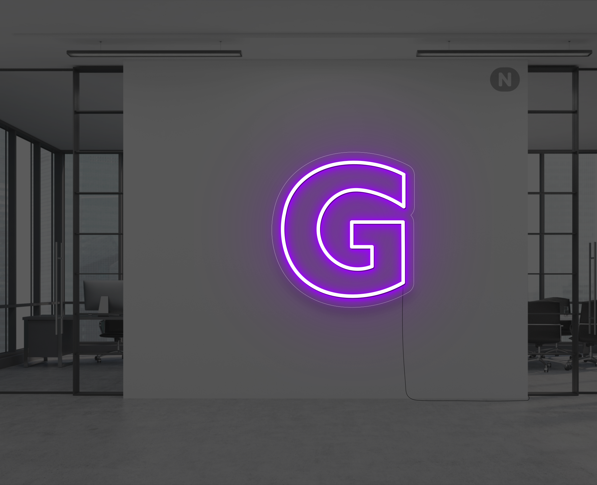 neon-bogstav-g-lilla