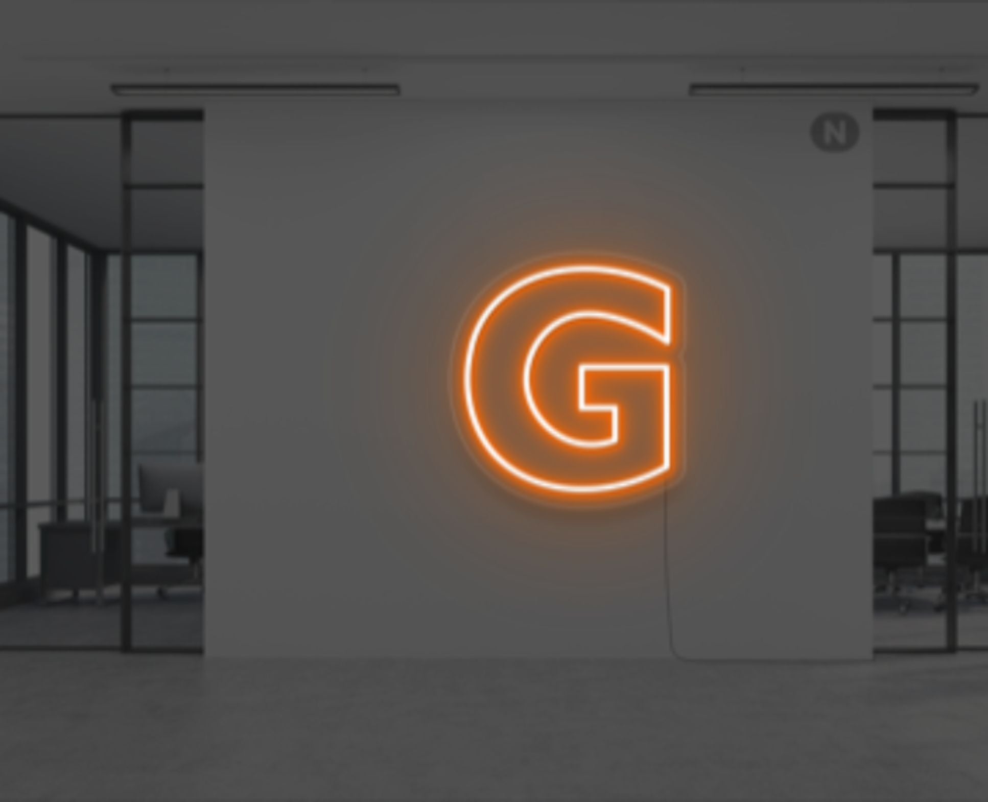 neon-bogstav-g-orange