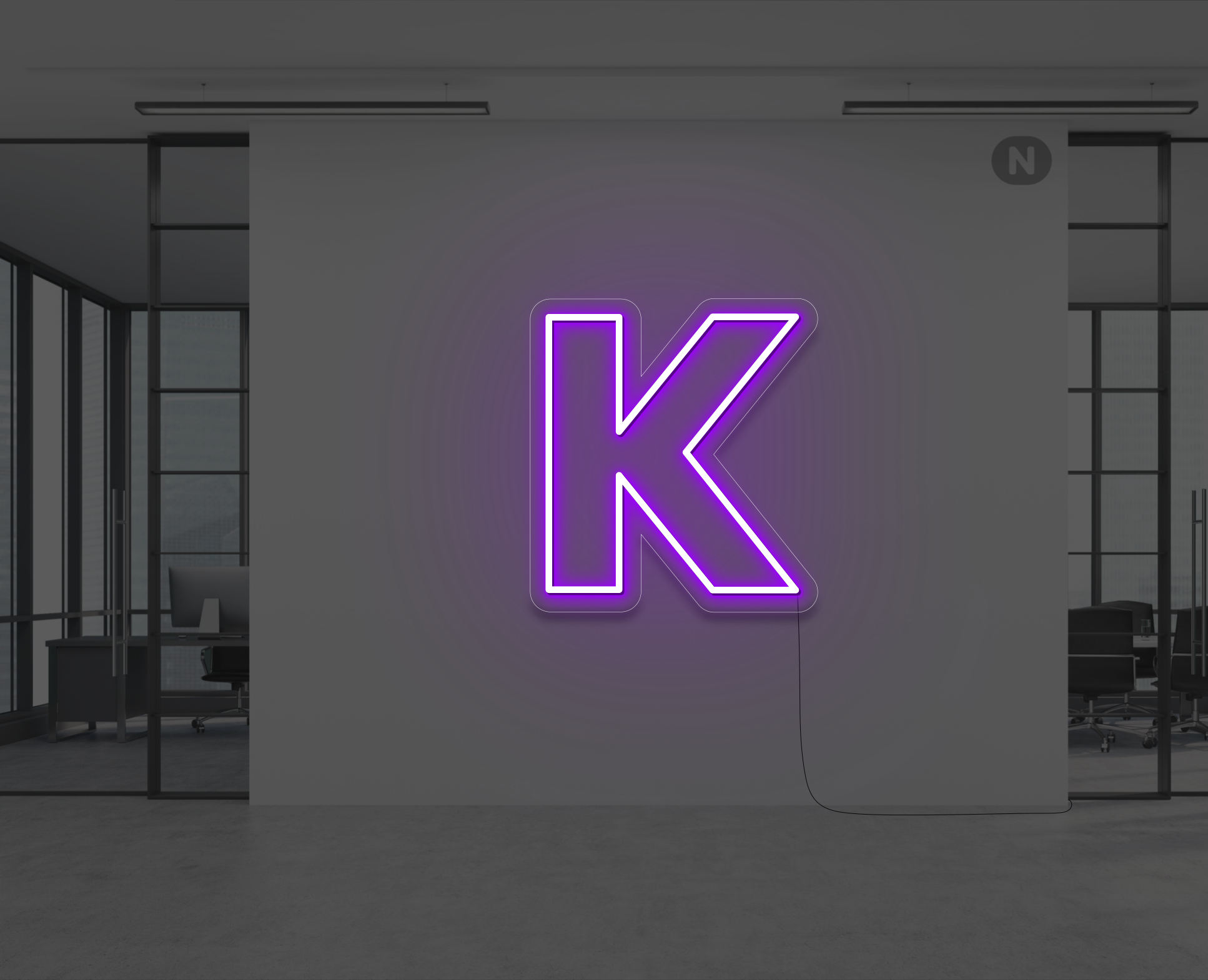 neon-bogstav-k-lilla