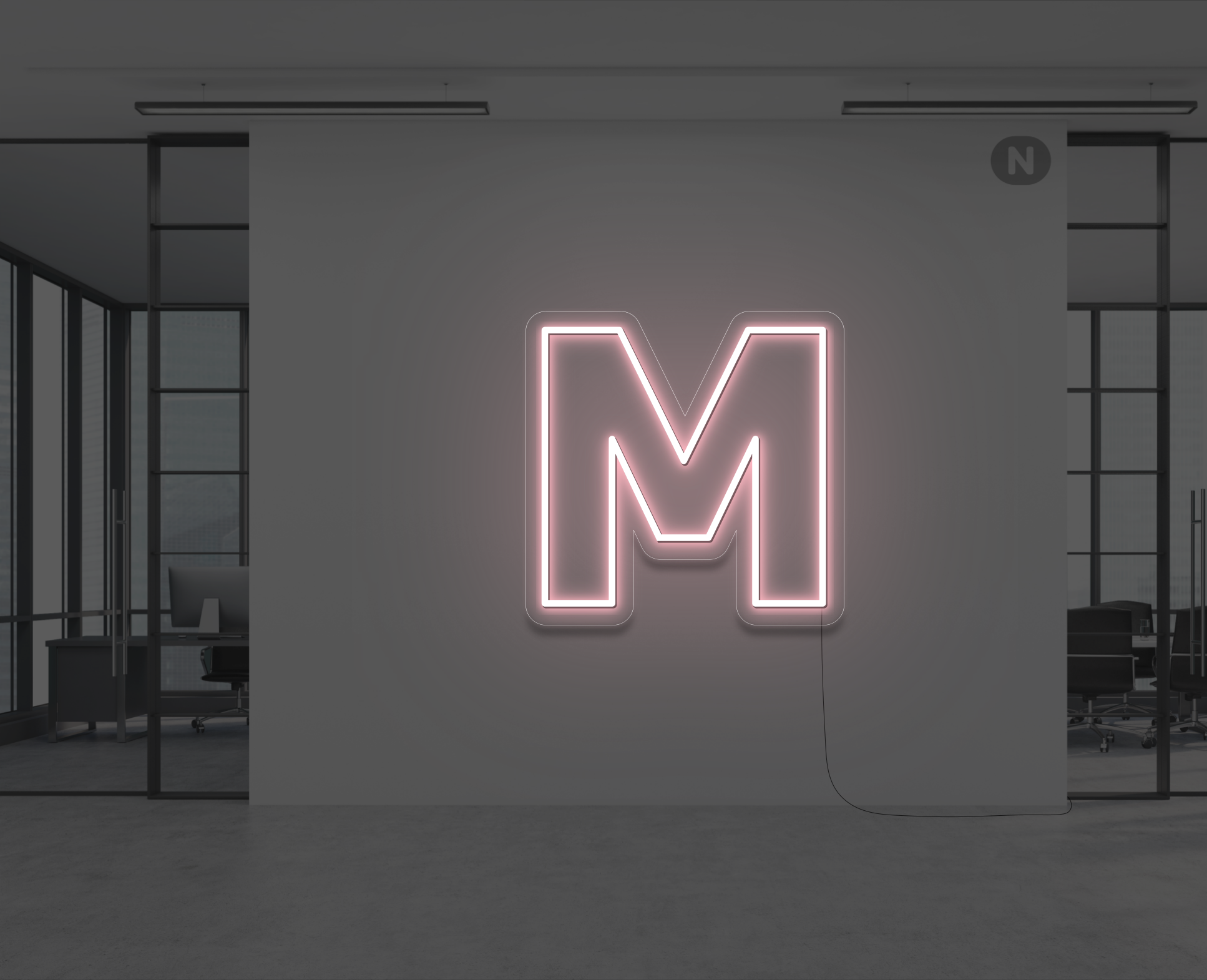 neon-bogstav-m-rosa