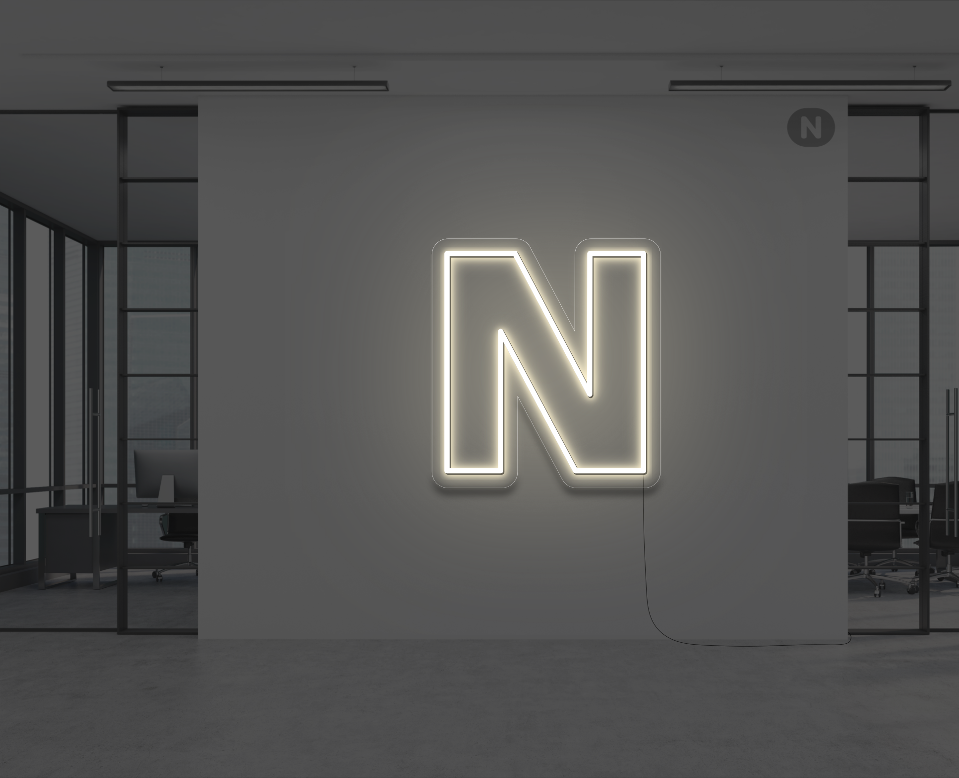 neon-bogstav-n-varm-hvid