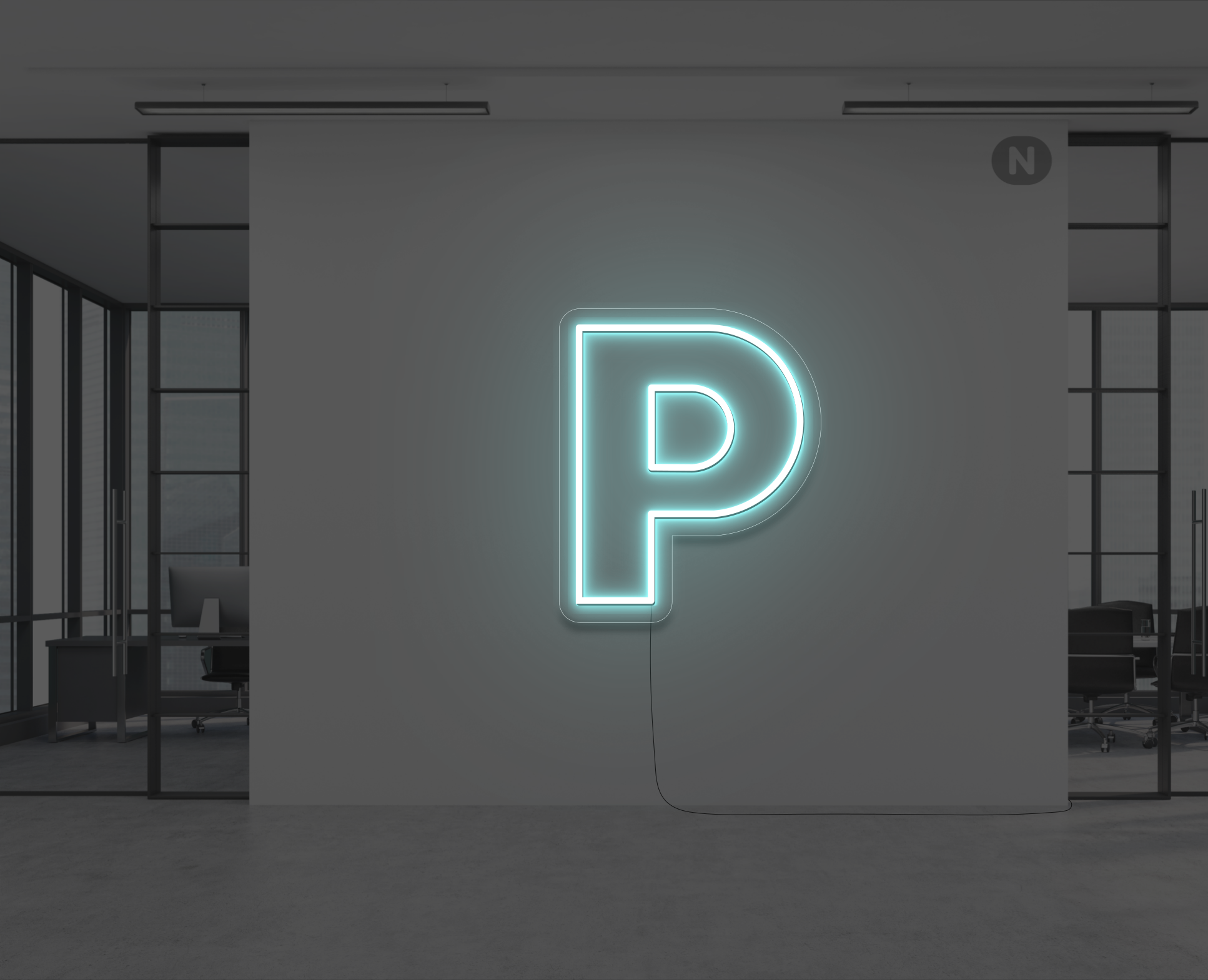 neon-bogstav-p-isbla
