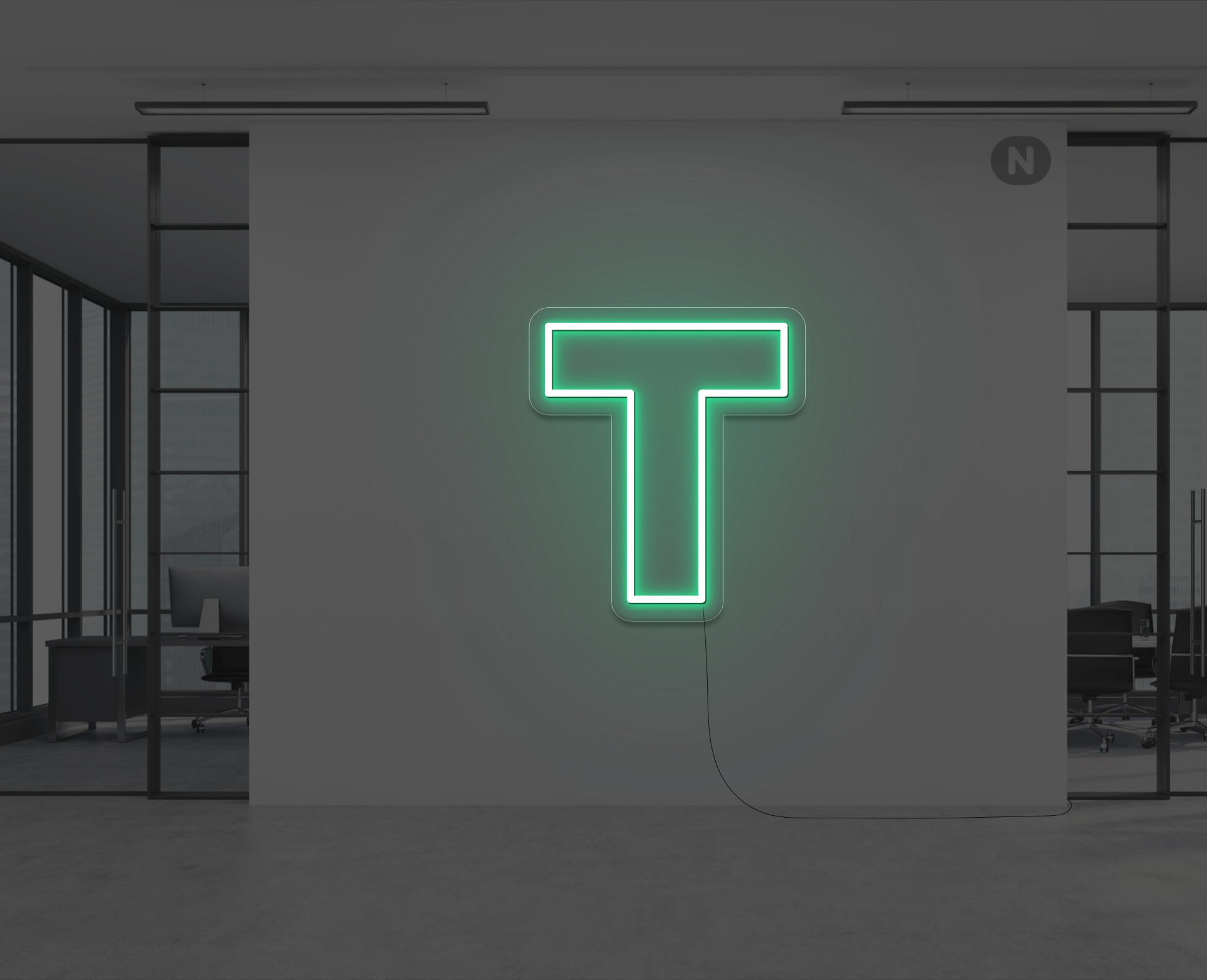 neon-bogstav-t-gron