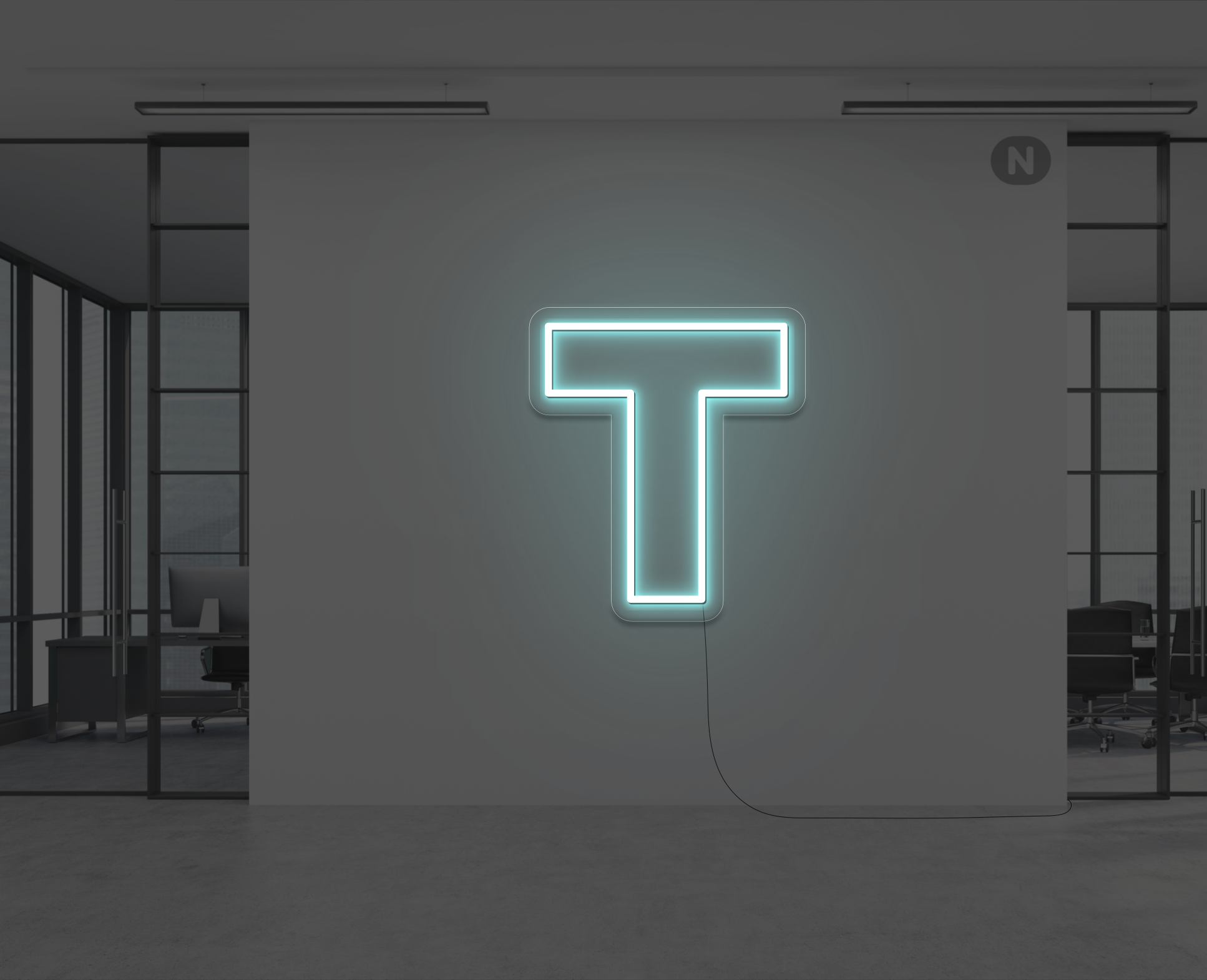 neon-bogstav-t-isbla