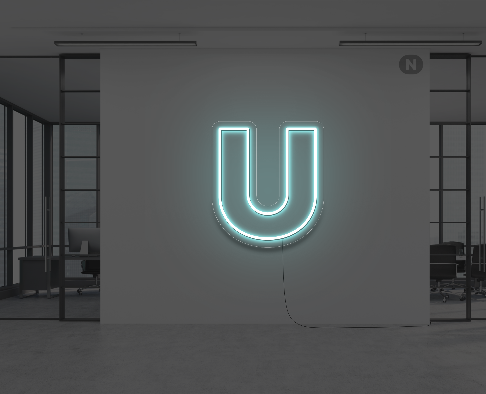neon-bogstav-u-isbla