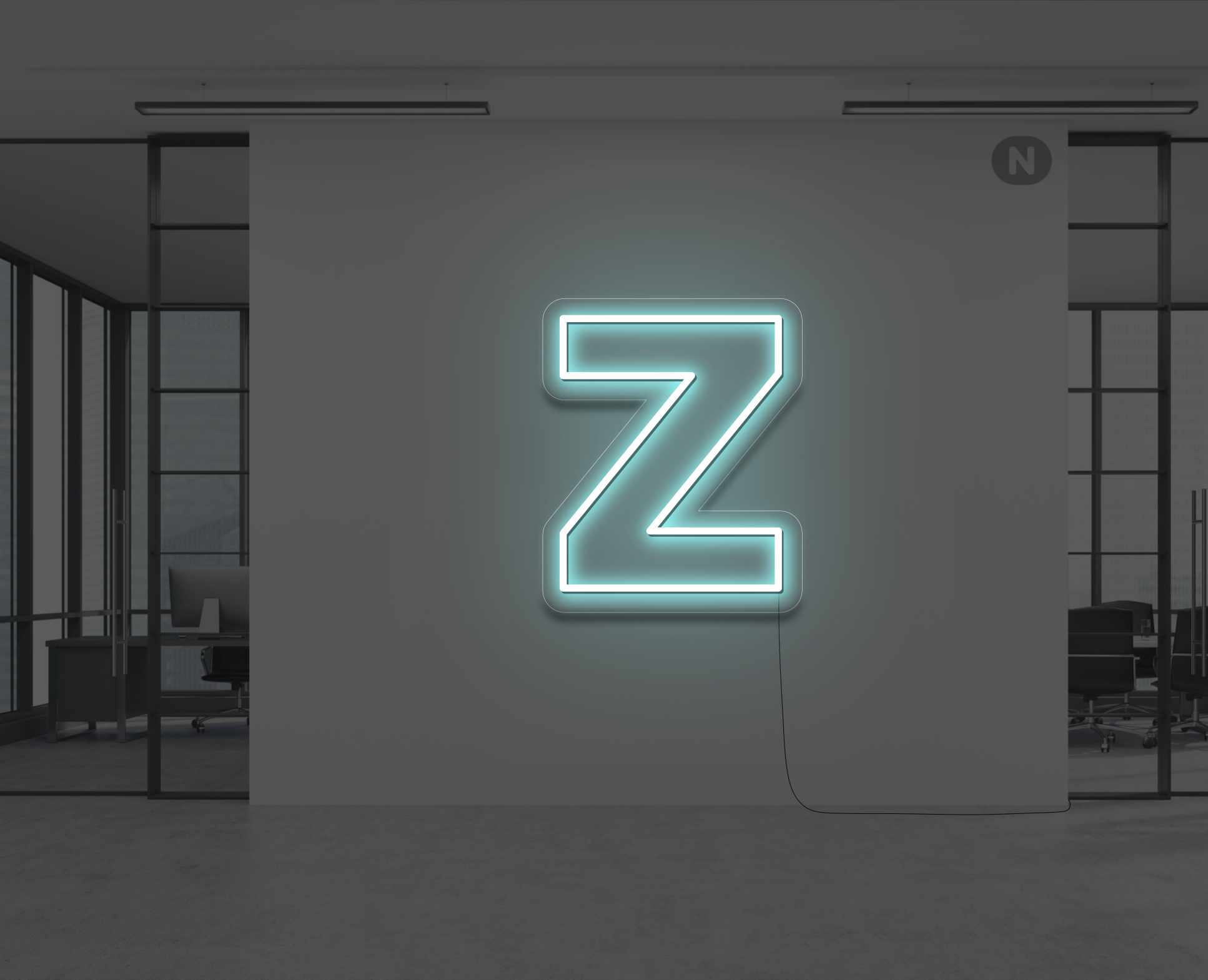 neon-bogstav-z-isbla