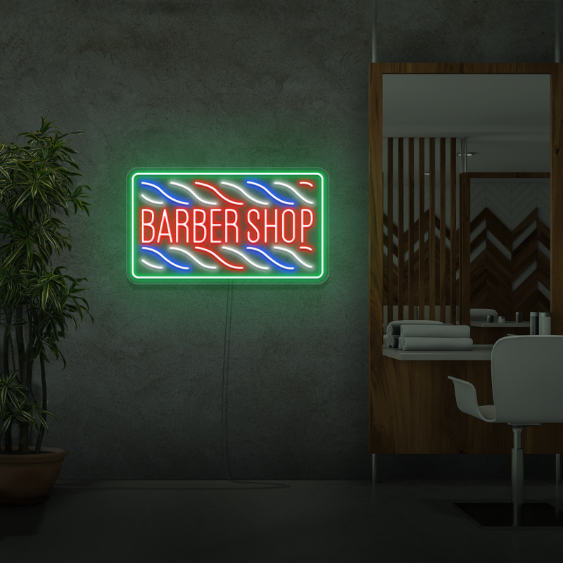 Neonskilt Barber Shop