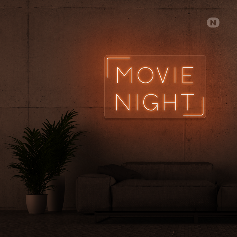 Neonskilt Movie Night