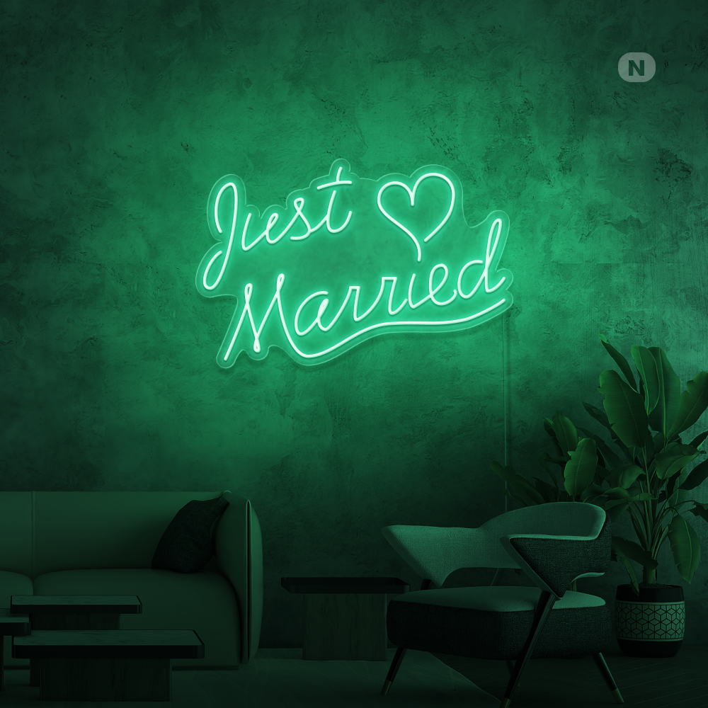 Neonskilt Just Married