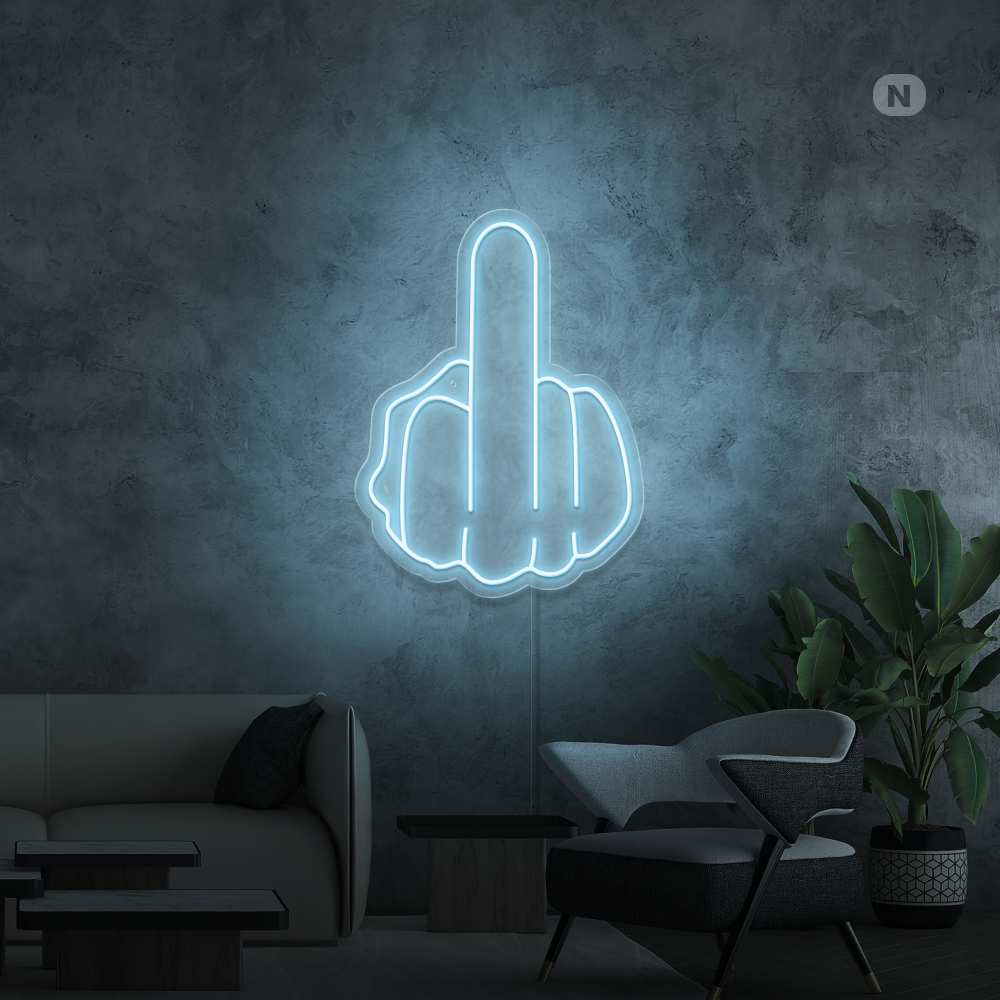 Neonskilt Langfinger