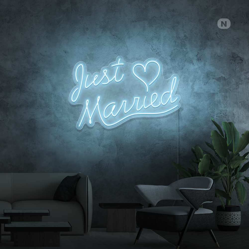 Neonskilt Just Married