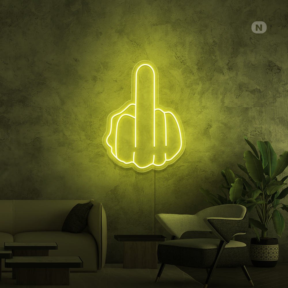 Neonskilt Langfinger
