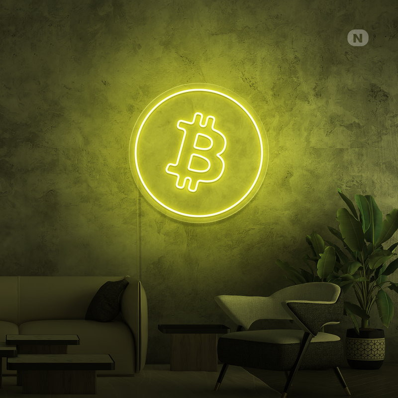 Neonskilt Bitcoin