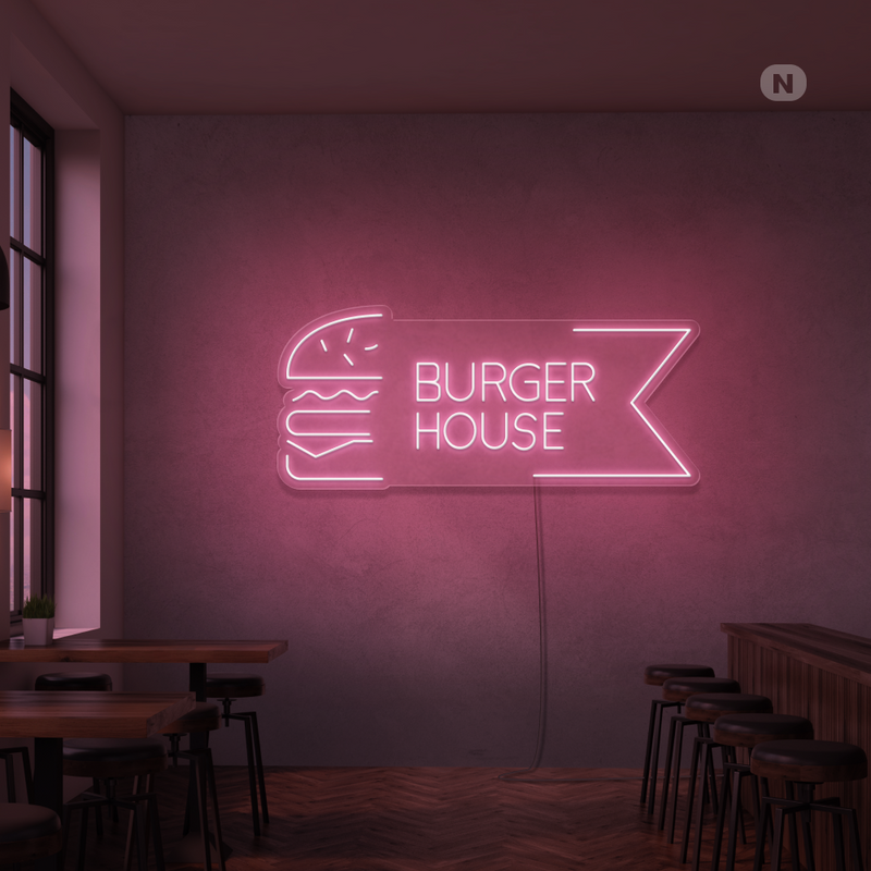 Neonskilt Burger House
